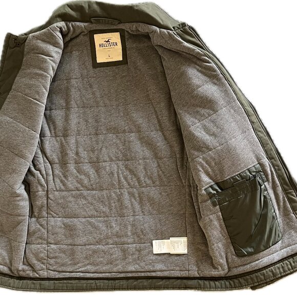 Hollister Men's Large Olive Cargo Jacket - Picture 5 of 5